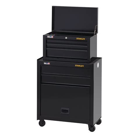 stanley 26 5 drawer steel tool chest & cabinet|stanley storage chest with wheels.